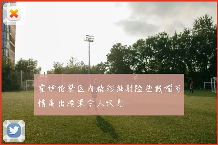 霍伊伦禁区内精彩抽射险些戴帽可惜高出横梁令人叹息